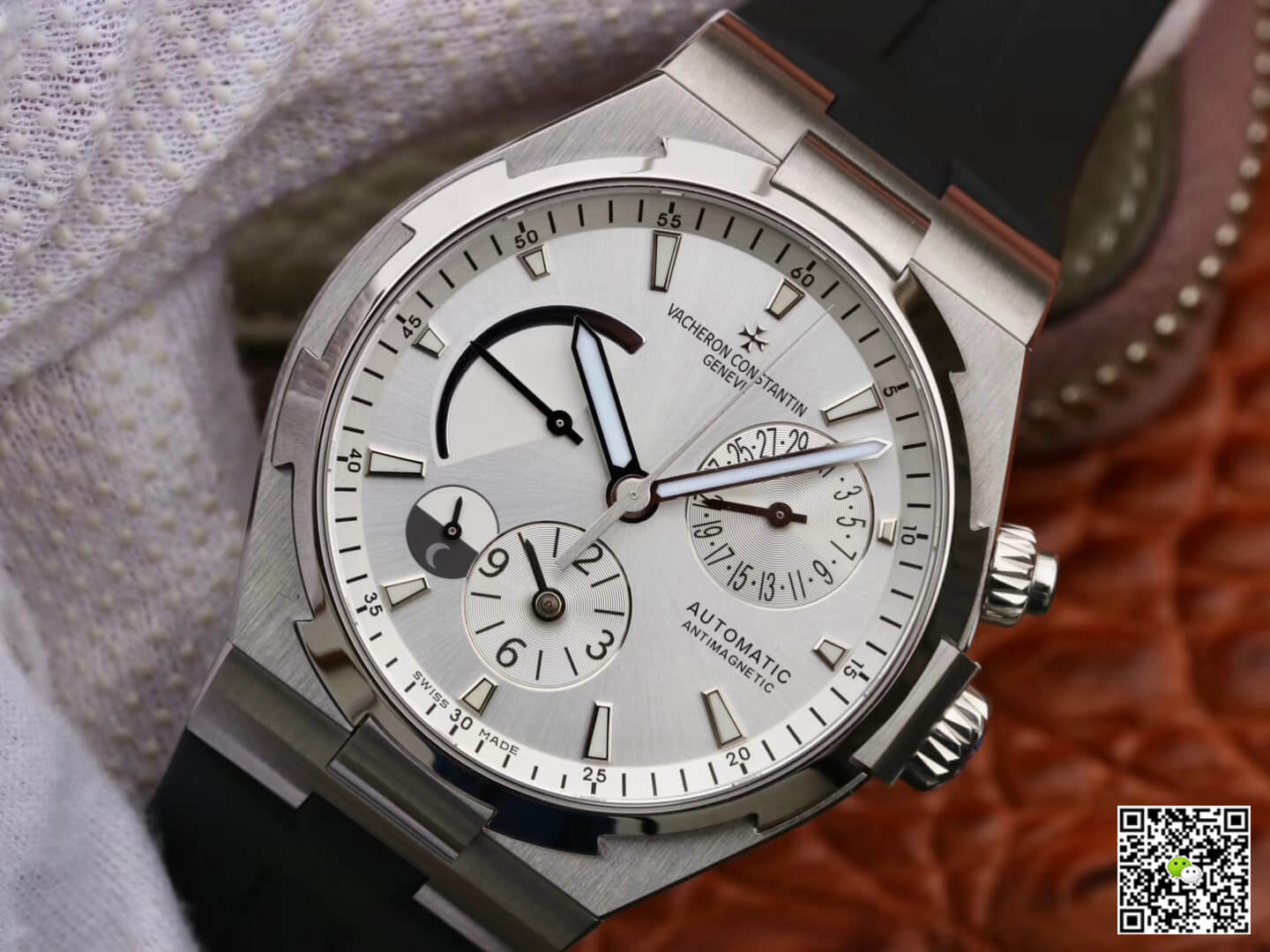 Replica Vacheron C0nstan1n Overseas 47450/B01A-9226 1:1 Best Edition TWA Factory White Dial