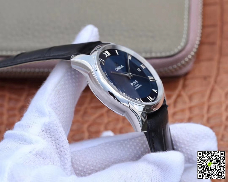 Replica 0me*ga De Ville 431.13.41.21.03.001 1:1 Best Edition VS Factory Blue Dial Swiss ETA8500