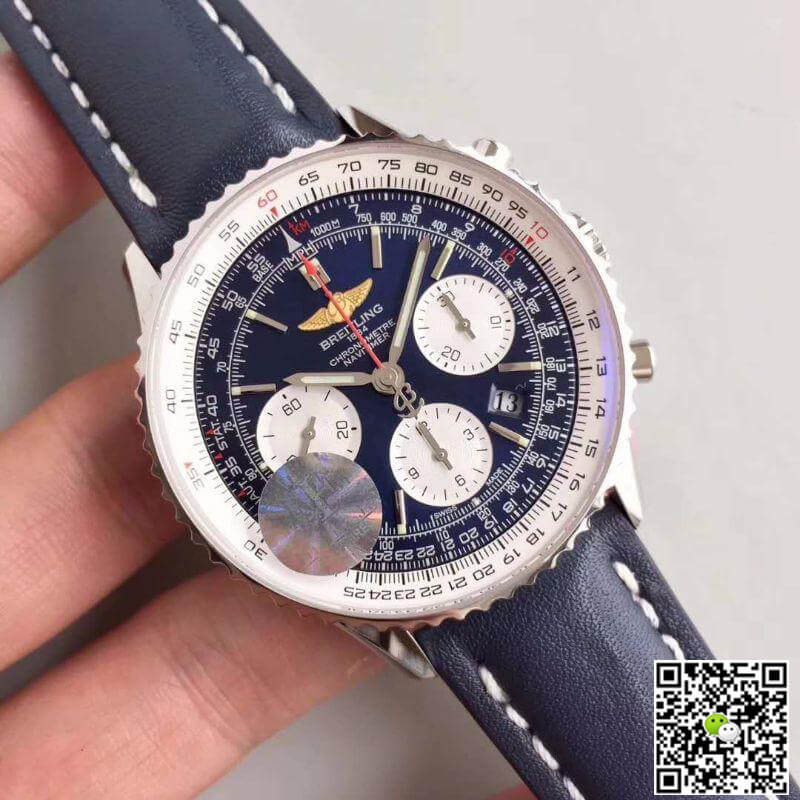 Replica Breitling Navitimer 01 AB012012/BB01/437X/A20BA.1 JF Factory 1:1 Best Edition Swiss ETA7750 Blue Dial