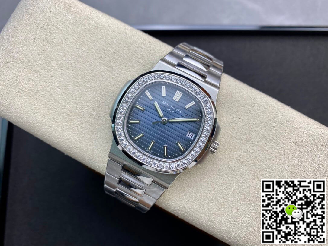 Replica Pat*k Phi1i*pe Nautilus 5713/1G-010 1:1 Best Edition PPF Factory V4 Blue Dial Swiss ETA324