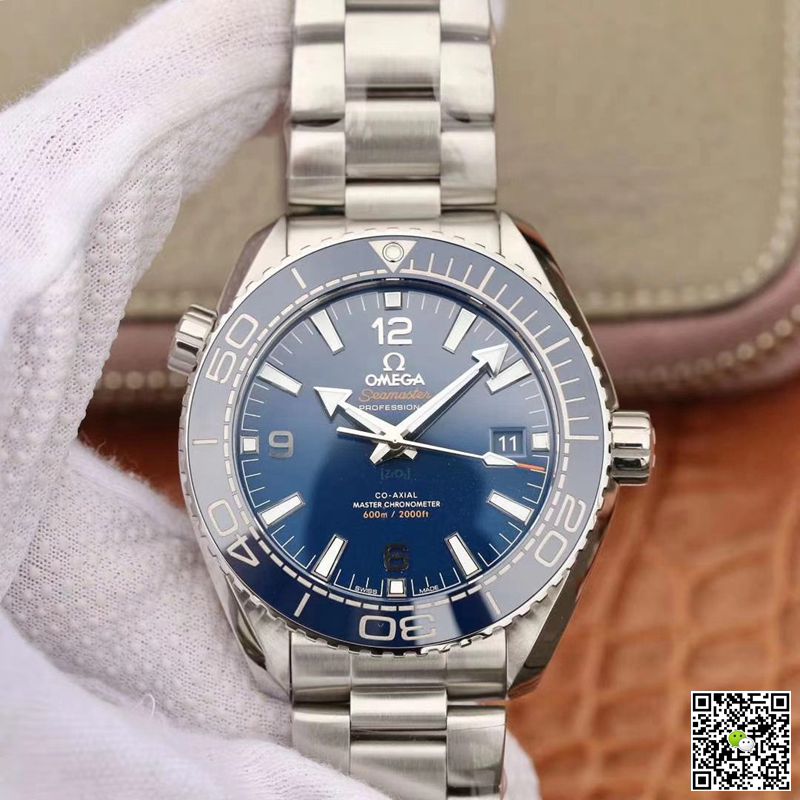 Replica 0me*ga Seamaster 215.30.44.21.03.001 1:1 Best Edition VS Factory Blue Ceramic Dial Swiss 8900