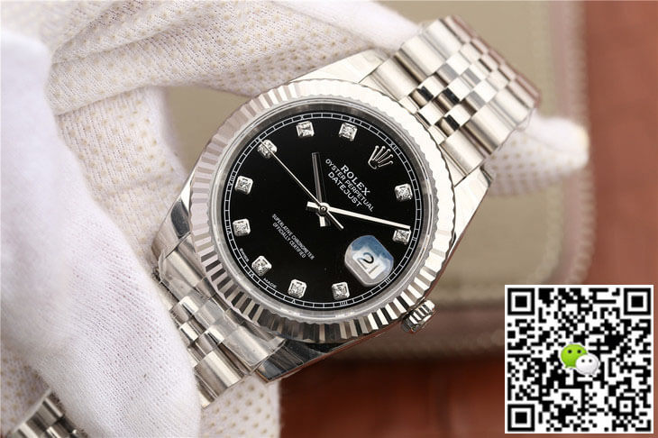 Replica R01ex Datejust M126334-0012 1:1 Best Edition EW Factory Black Dial