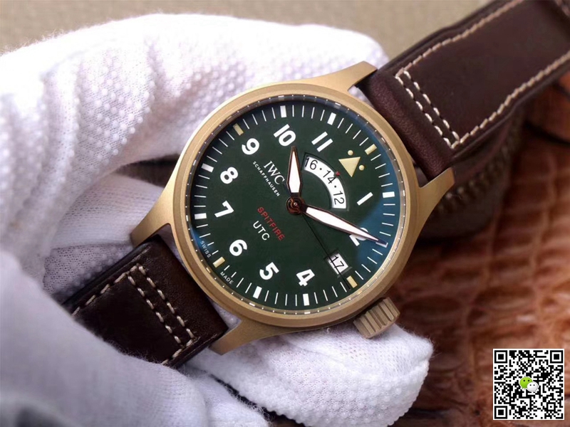 Replica IWC Pilot Spitfire IW327101 1:1 Best Edition ZF Factory Green Dial Swiss ETA82710