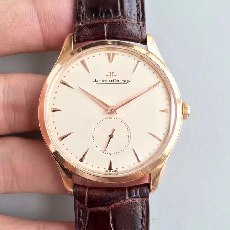 Replica Jaeger-LeCoultre Master Ultra Thin Q1352520 ZF Factory 1:1 Best Edition Swiss ETA896 Creamy dial sub second