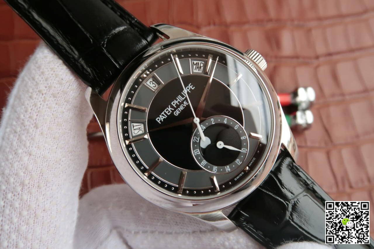 Replica Pat*k Phi1i*pe Grand Complications 5205R-001 1:1 Best Edition KM Factory Cowhide Strap