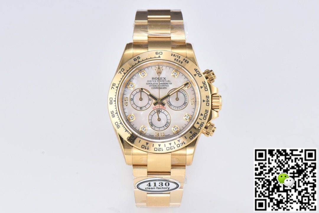 Replica R01ex Cosmograph Daytona M116508-0007 1:1 Best Edition Clean Factory Yellow Gold