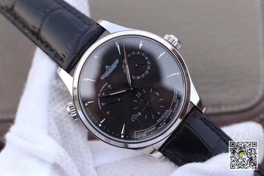 Replica Jaeger-LeCoultre Master Geographic 1428421 TW Factory 1:1 Best Edition Swiss ETA939A/1 Black Dial