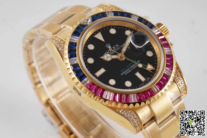 Replica R01ex GMT Master II 116758 SAru-78208 1:1 Best Edition ROF Factory Black Dial Swiss ETA2836