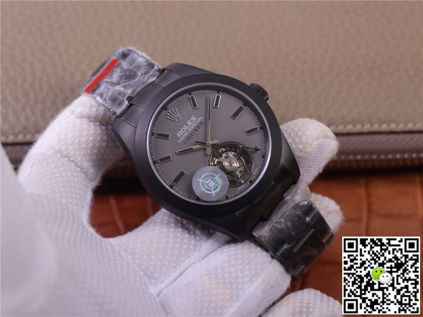 Replica R01ex Milgauss 116400 Tourbillon 1:1 Best Edition JB Factory Black PVD Case Swiss ETA3131
