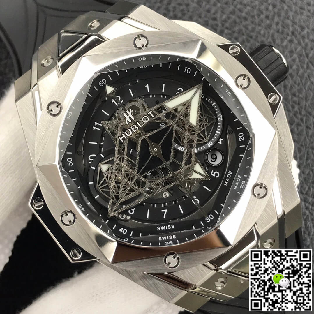Replica Hublot Big Bang Sang Bleu II 418.NX.1107.RX.MXM19 1:1 Best Edition HB Factory Black Dial