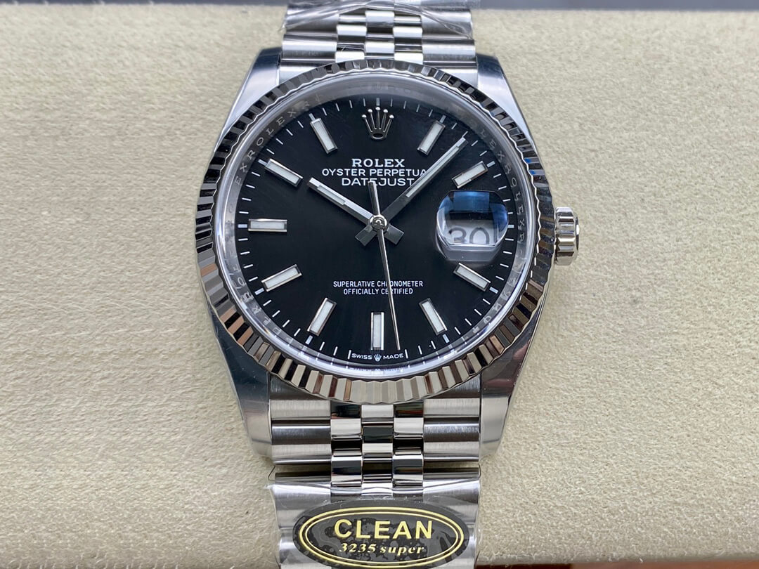 Replica R01ex Datejust M126234-0015 36MM 1:1 Best Edition Clean Factory Black Dial