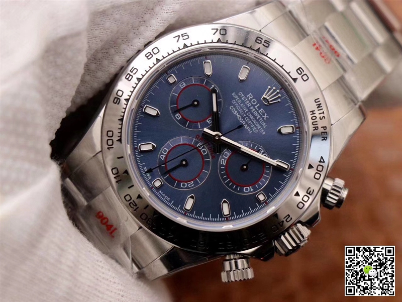 R01ex Daytona Replica Cosmograph 116509-78599 1:1 Best Edition Noob Factory Blue Dial Swiss ETA4130
