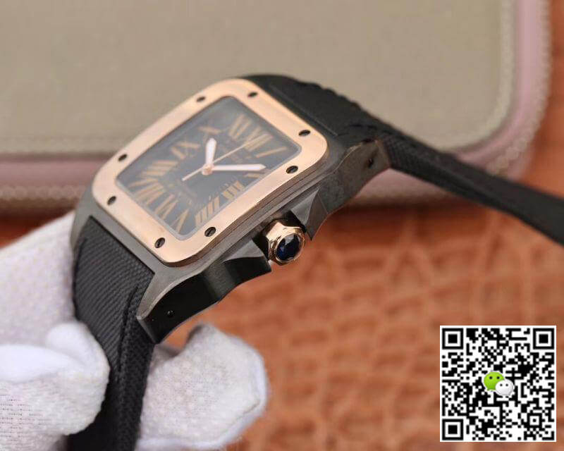 Ca*t1er Watch Rep De Santos 100th Anniversary W2020009 38mm RB Factory 18K Rose Gold