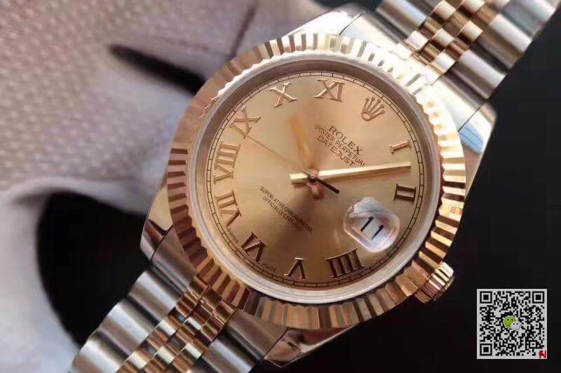 Replica R01ex Datejust 41 126333-007 1:1 Best Edition Gold Wrapped Two Tone Stainless Steel Bracelet
