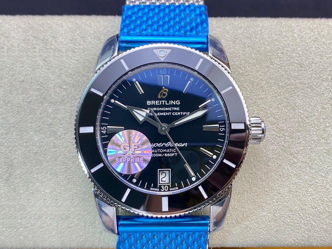 Replica Breitling S*perocean Heritage II AB202033/Q618/152A GF Factory 1:1 Best Edition Swiss ETA9015 Black Dial