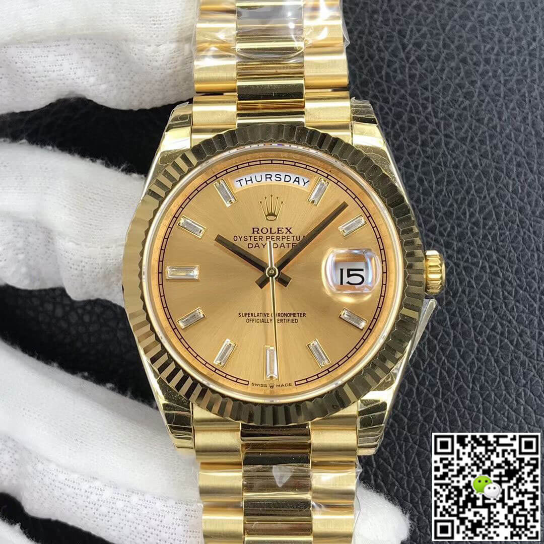 Replica R01ex Day Date M228238-0005 1:1 Best Edition EW Factory Champagne Dial