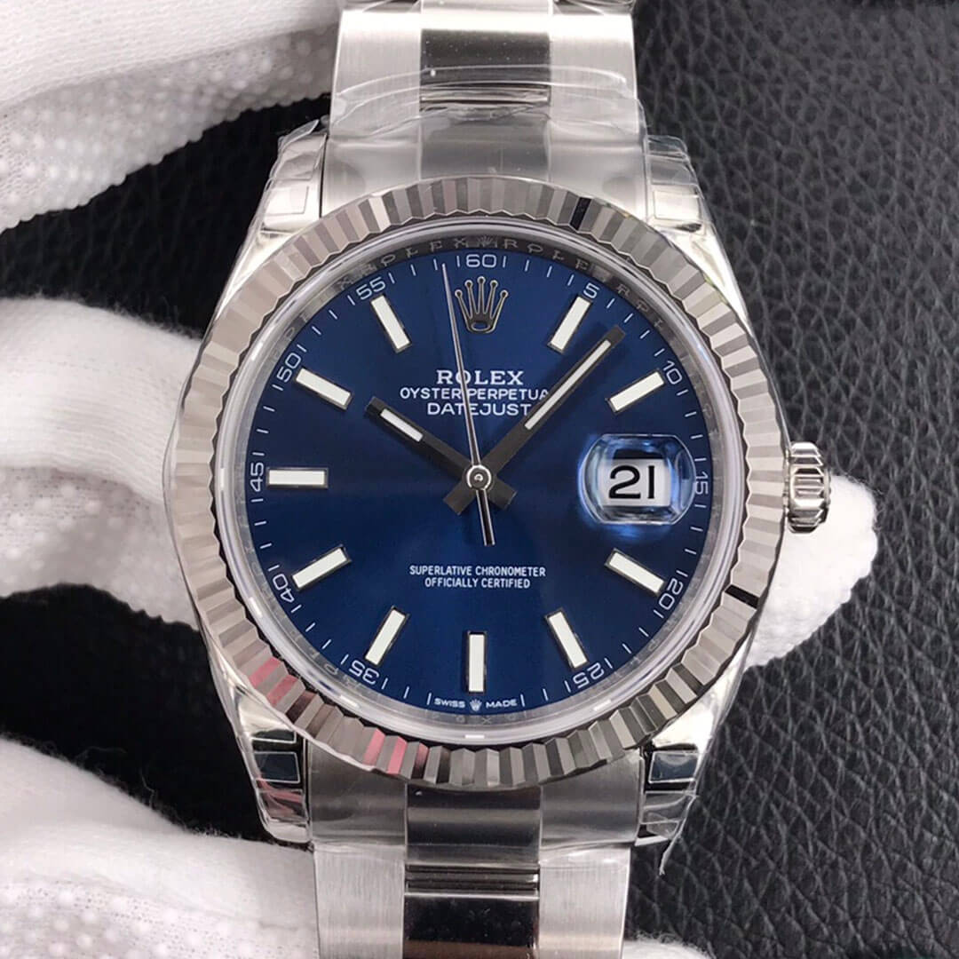Replica R01ex Datejust M126334-0001 1:1 Best Edition VS Factory Blue Dial