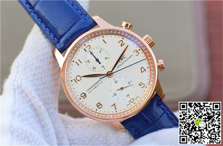 Replica IWC Portuguese ZF Factory 1:1 Best Edition Blue Strap