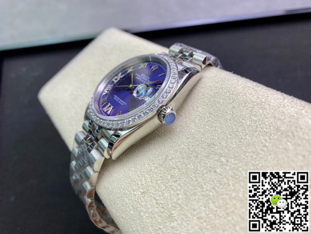 Replica R01ex Datejust M126284RBR-0013 1:1 Best Edition EW Factory Purple Dial