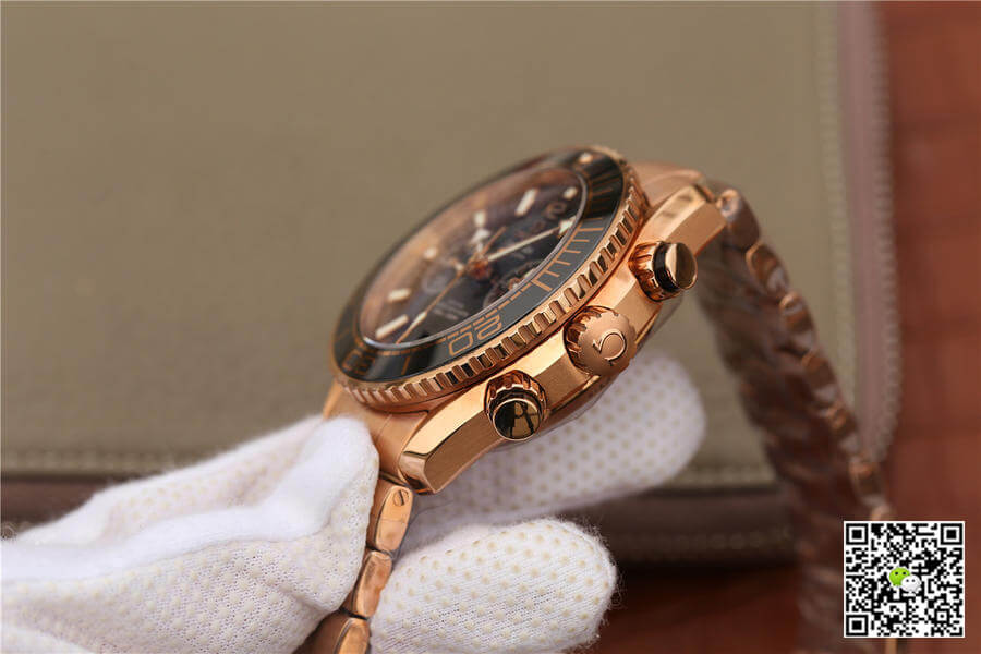 Replica 0me*ga Seamaster Ocean Universe Timing 232.63.46 1:1 Best Edition OM Factory Rose Gold