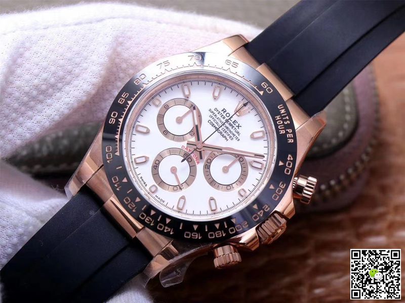R01ex Daytona Replica M116515LN-0019 1:1 Best Edition Noob Factory White Dial Swiss ETA4130
