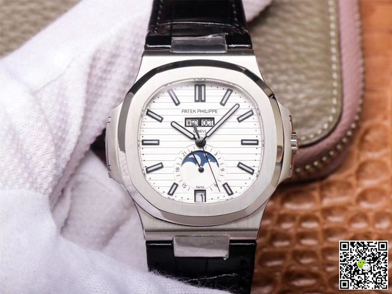 Replica Pat*k Phi1i*pe Nautilus 5726/1A-010 1:1 Best Edition PF Factory Black Strap Swiss ETA324