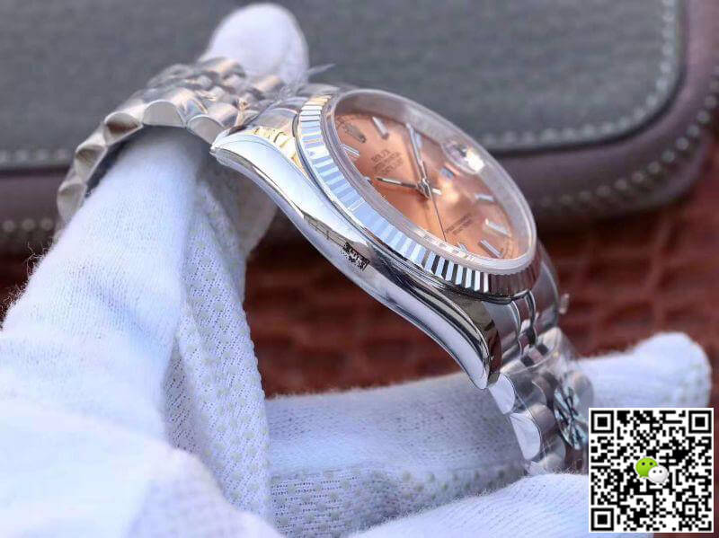R01ex Dupe Datejust 36mm 116234-0090 1:1 Best Edition Swiss ETA3135 Rosegold Dial