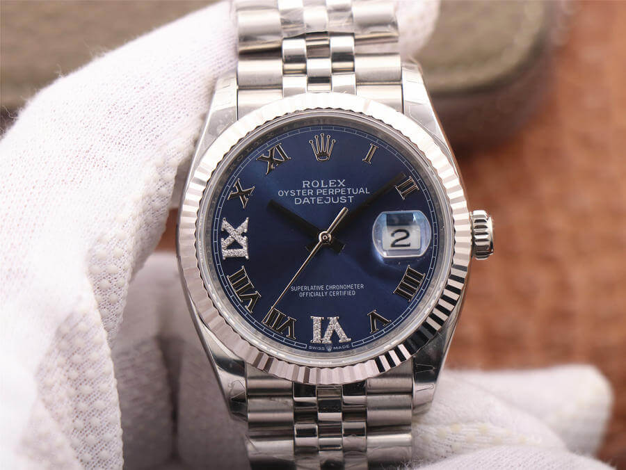 Replica R01ex Datejust 126234 1:1 Best Edition EW Factory Blue Dial