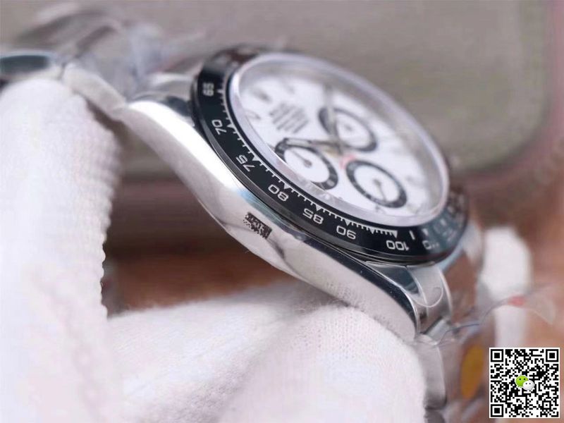 Replica R01ex Cosmograph Daytona M116500LN-0001 1:1 Best Edition Noob Factory White Dial Swiss ETA4130