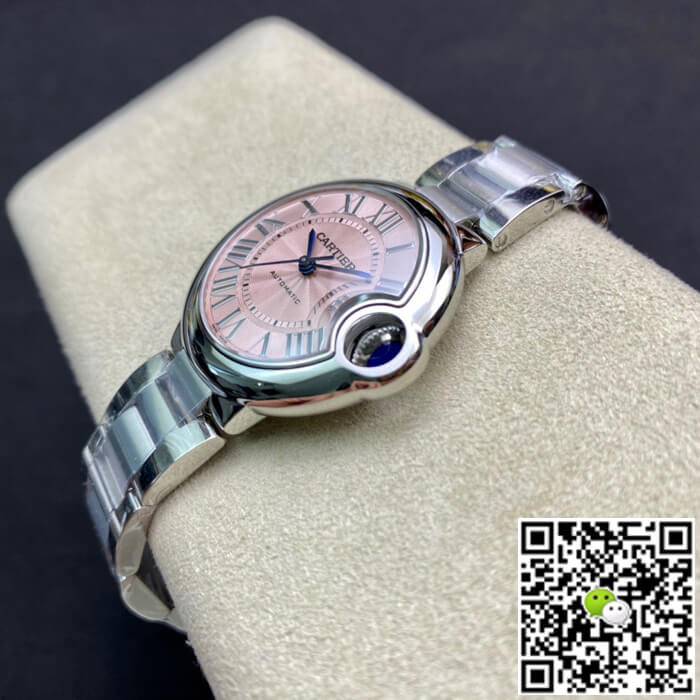 Replica Ballon Bleu De Ca*t1er 33MM W6920100 1:1 Best Edition V6 Factory Pink Dial