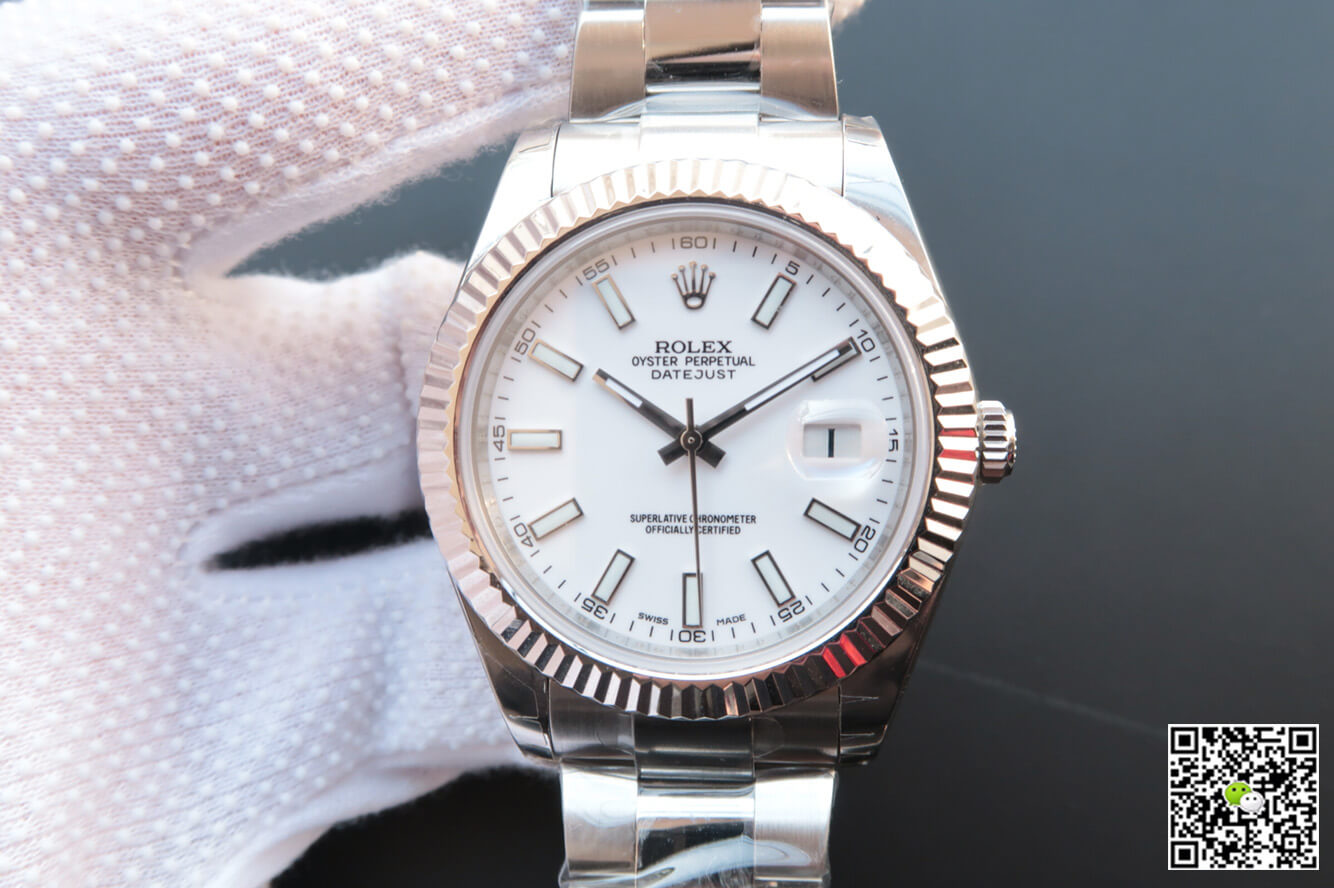 Replica R01ex Datejust M126334-0009 1:1 Best Edition EW Factory White Dial