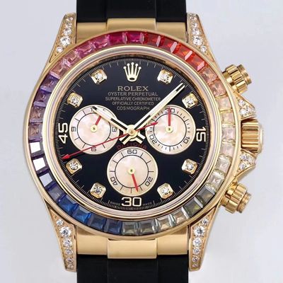 Replica R01ex Daytona 116598RBOW 1:1 Best Edition BL Factory Yellow Gold Swiss ETA4130