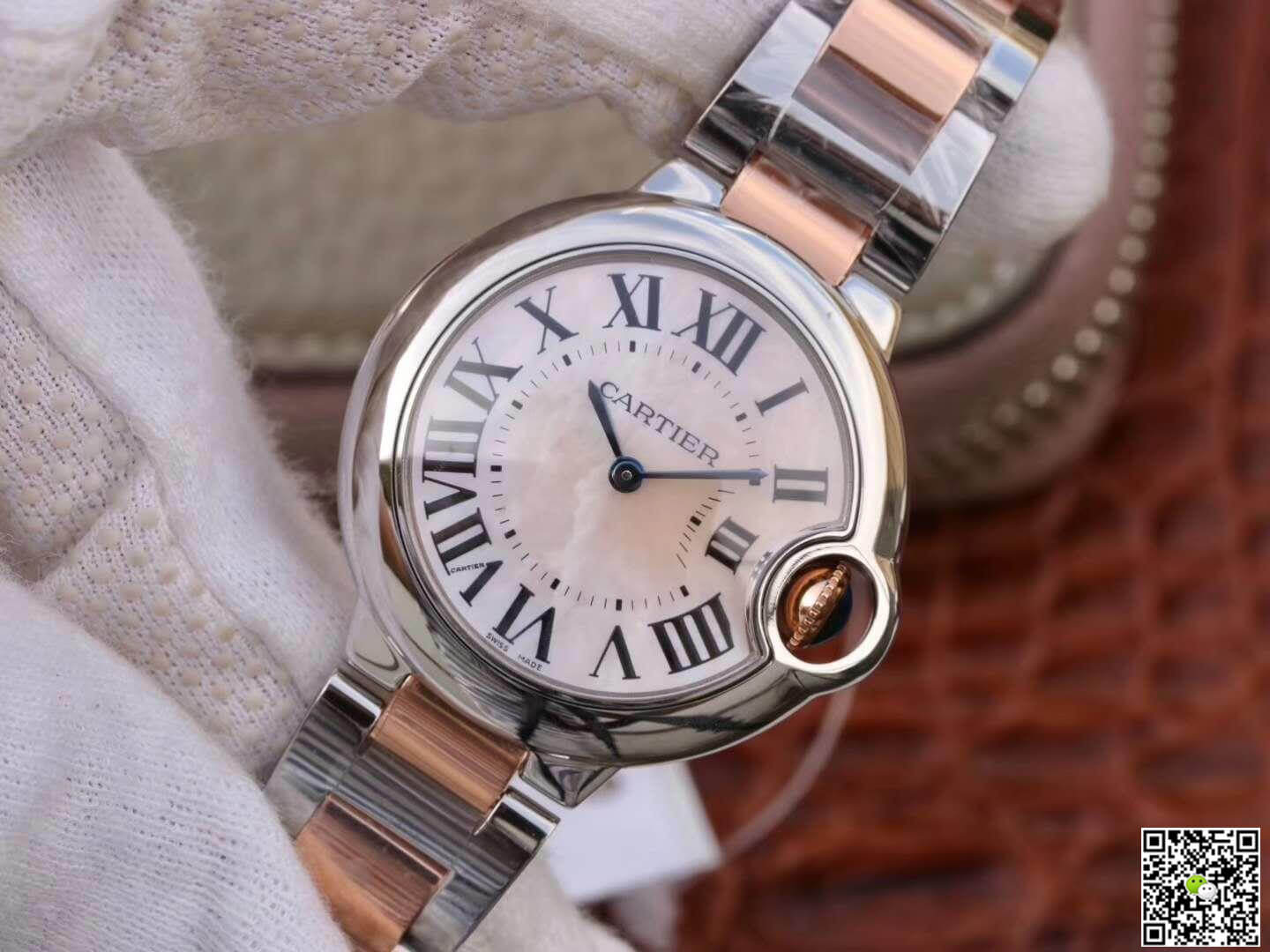 Replica Ballon Bleu De Ca*t1er Ladies 33MM W69201 V6 Factory 1:1 Best Edition Swiss ETA076