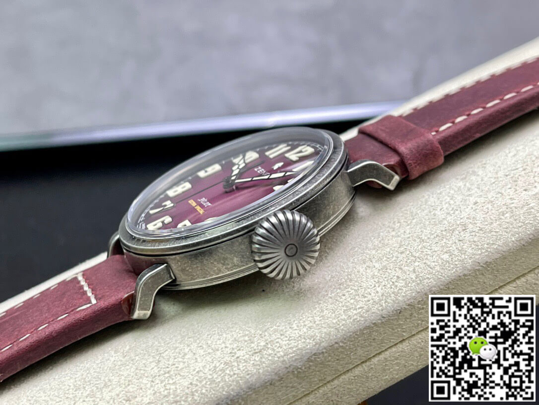 Replica Zenith Pilot 11.2430.679.21.C801 XF Factory 1:1 Best Edition Swiss ETA9015 Pink dial