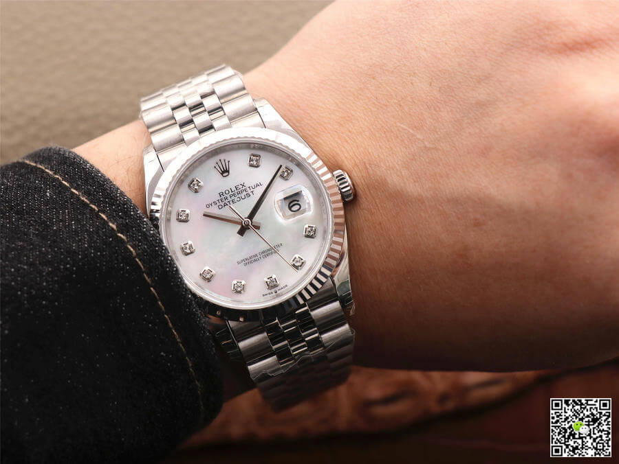 Replica R01ex Datejust M126234-0019 1:1 Best Edition EW Factory Mother-Of-Pearl Dial