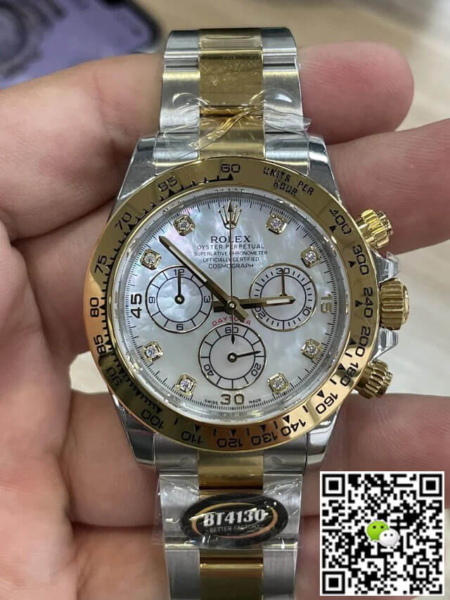 Replica R01ex Daytona M116503-0007 1:1 Best Edition BT Factory Mother-Of-Pearl Dial