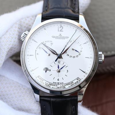 Replica Jaeger-LeCoultre Master Geographic 1428421 1:1 Best Edition Swiss ETA939A/1 Silver Dial