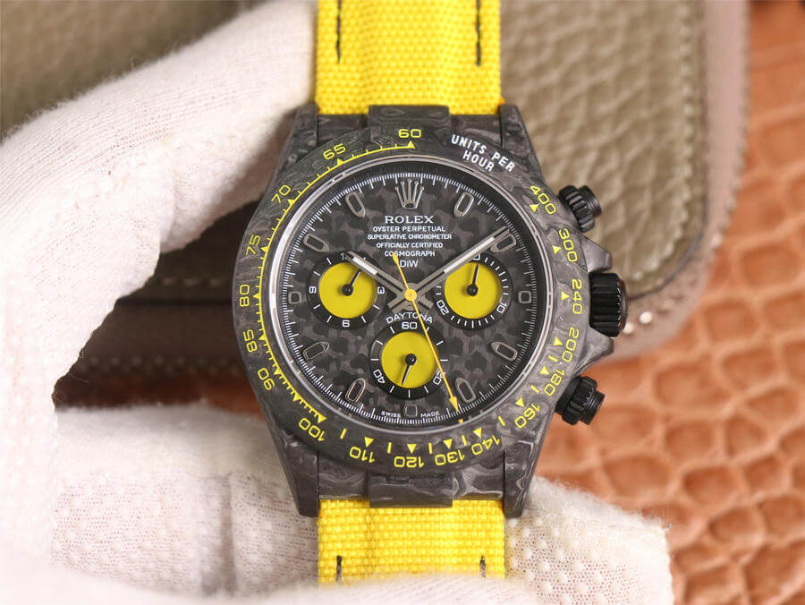 Replica R01ex Daytona Diw Retrofit Version 1:1 Best Edition WWF Factory Carbon Fiber Dial