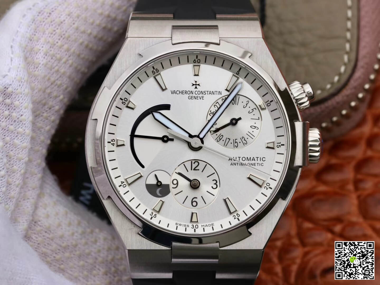 Replica Vacheron C0nstan1n Overseas 47450/B01A-9226 1:1 Best Edition TWA Factory White Dial