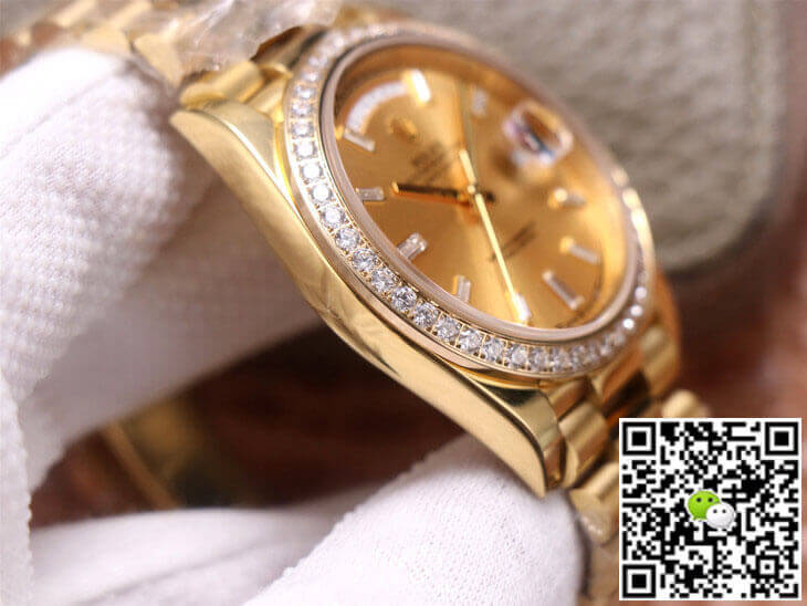 Replica R01ex Day Date M228348RBR-0002 1:1 Best Edition EW Factory Champagne Dial