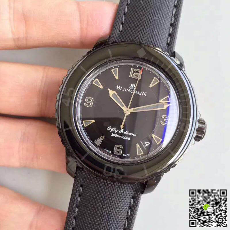 Replica Blancpain Fifty Fathoms 5015-11C30-52 ZF Factory Mechanical Watches 1:1 Best Edition Swiss ETA1315 Black Dial