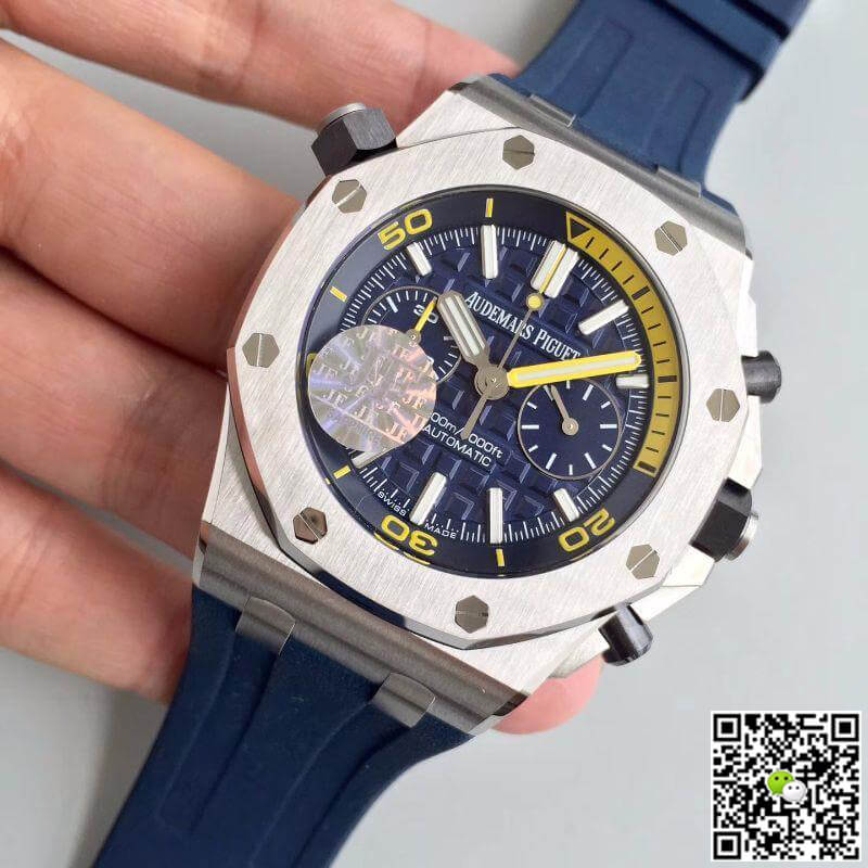 Replica Audemars P1g*et Royal Oak Offshore Diver 26703ST.OO.A027CA.01 JF Factory 1:1 Best Edition Swiss ETA3120 Blue Dial