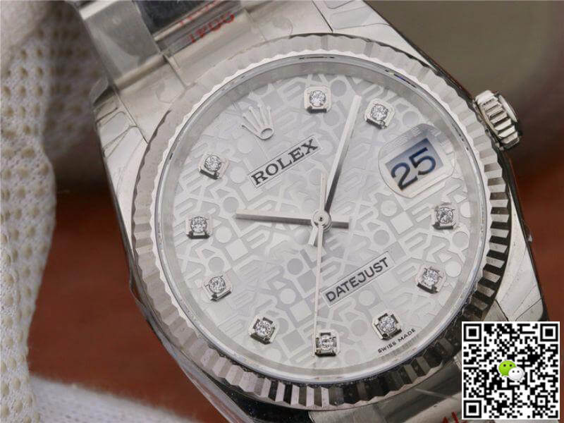 R01ex Dupe Datejust 36 116234 1:1 Best Edition Swiss ETA2836-2 Silver Computer Dial