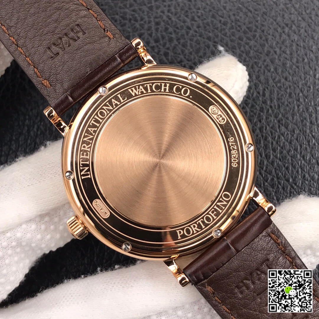 Replica IWC Portofino Moon Phase IW459401 1:1 Best Edition MKS Factory Rose Gold White Dial