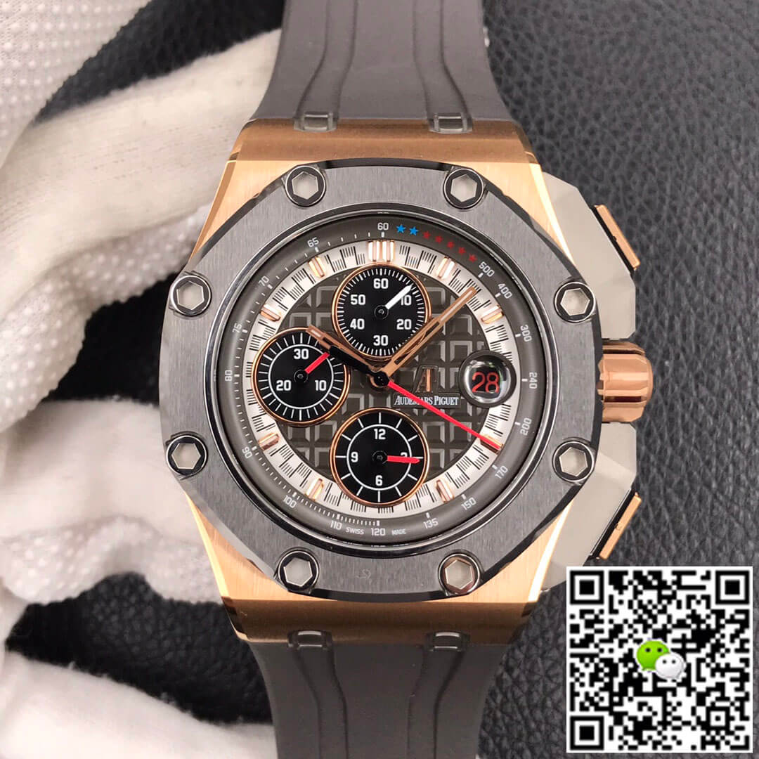 Replica Audemars P1g*et Royal Oak Offshore 26568OM.OO.A004CA.01 1:1 Best Edition JF Factory Rose Gold