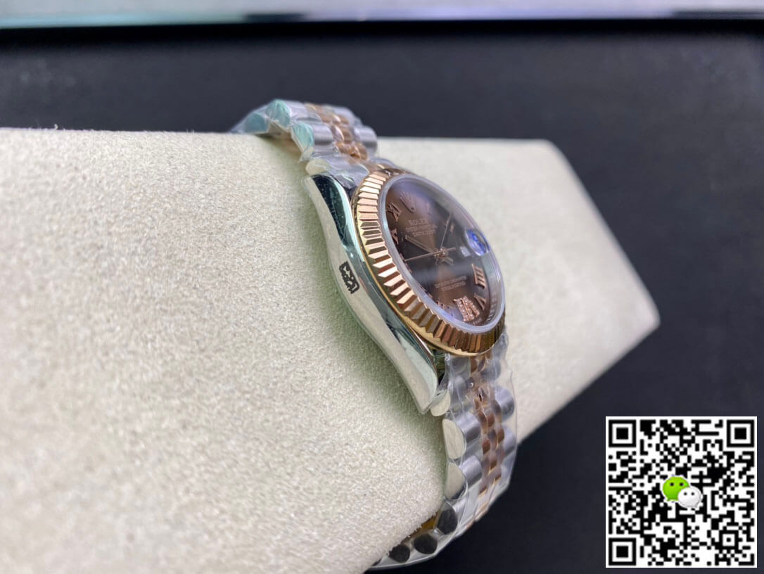 Replica R01ex Datejust M278271-0004 31MM 1:1 Best Edition EW Factory Brown Dial
