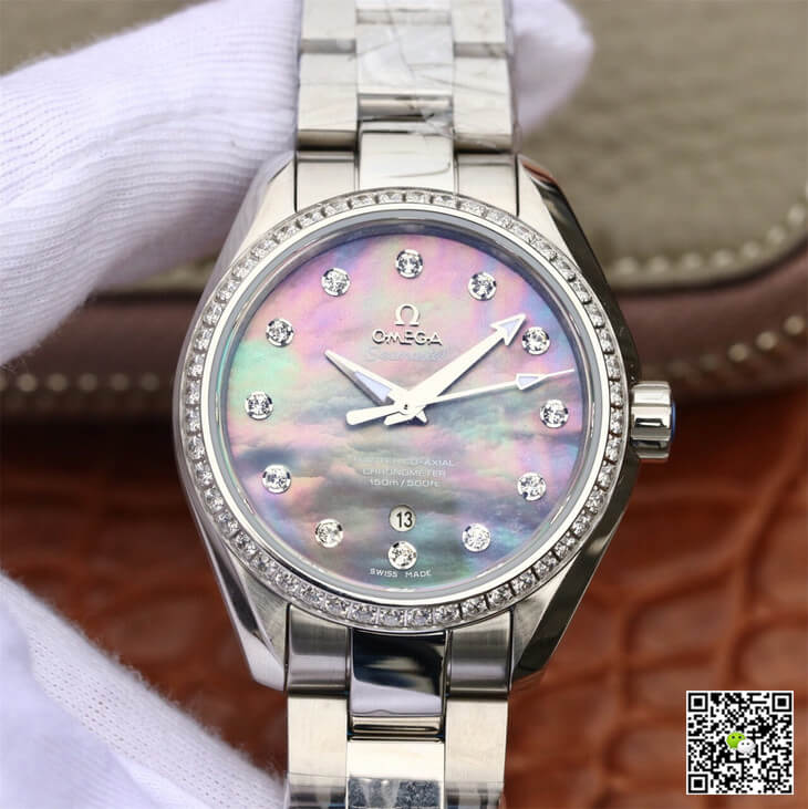 Replica 0me*ga Seamaster 231.15.34.20.57.001 Aqua Terra 150M 1:1 Best Edition 3S Factory Mother-Of-Pearl Dial