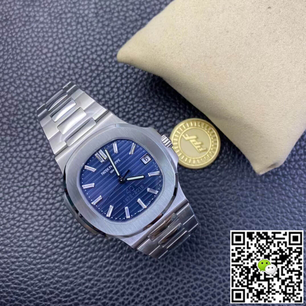 Replica Pat*k Phi1i*pe Nautilus 5711/1P 40th Anniversary 1:1 Best Edition PPF Factory Blue Dial