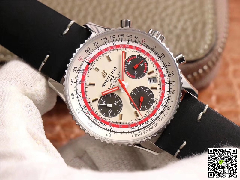 Replica Breitling Navitimer AB01219A1G1X1 1:1 Best Edition V9 Factory Silver Dial Swiss ETA7750