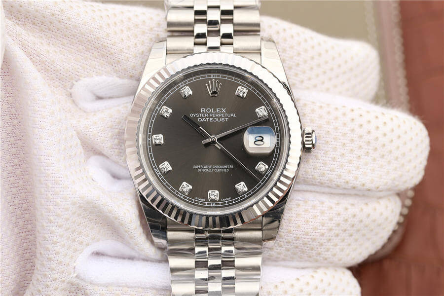 Replica R01ex Datejust M126334-0006 1:1 Best Edition EW Factory Grey Dial